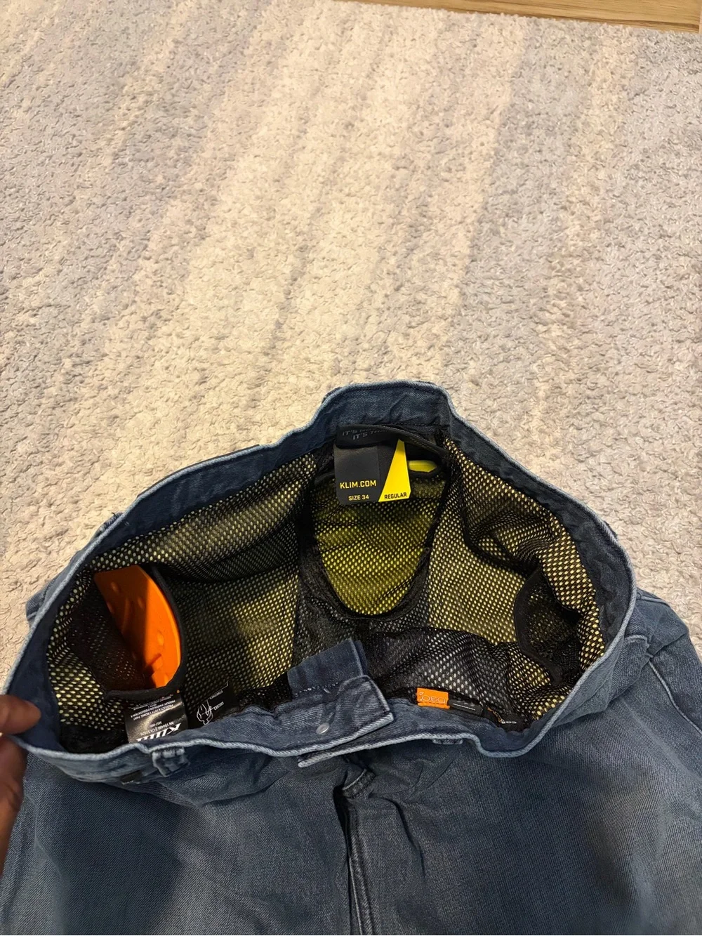 Klim K Fifty Motorcycle Riding Jeans - Size 34 Regular - Cordura Denim w/ D3O Ar